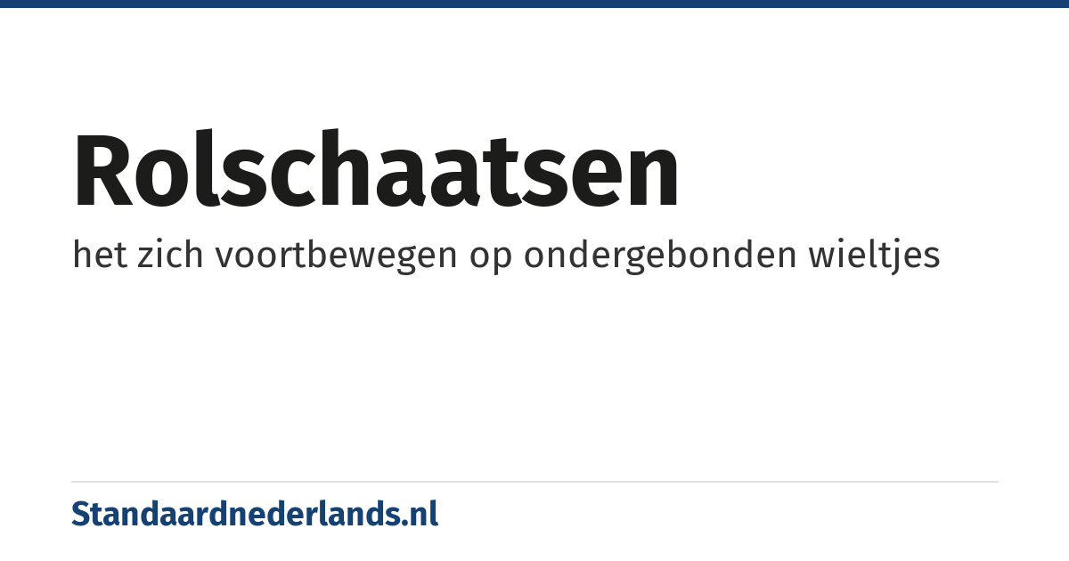 rolschaatsen: het zich voortbewegen op ondergebonden wieltjes