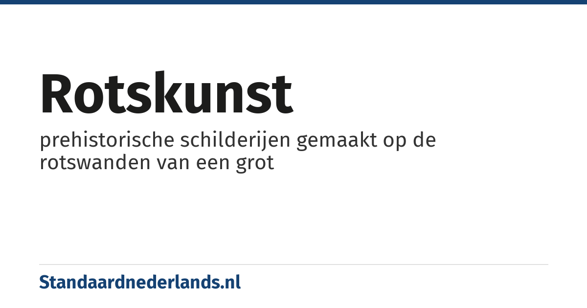 rotskunst: prehistorische schilderijen gemaakt op de rotswanden van een grot