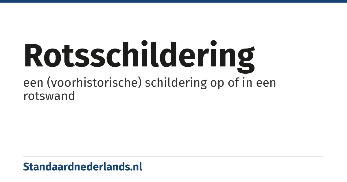 rotsschildering: een (voorhistorische) schildering op of in een rotswand