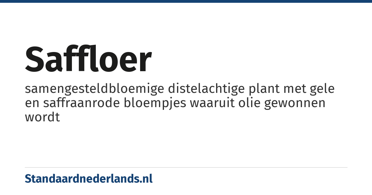 saffloer: samengesteldbloemige distelachtige plant met gele en saffraanrode bloempjes waaruit olie gewonnen wordt