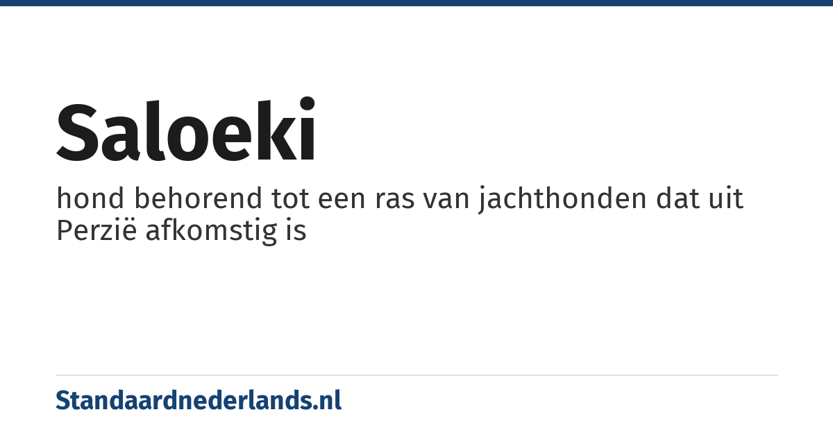 saloeki: hond behorend tot een ras van jachthonden dat uit Perzië afkomstig is