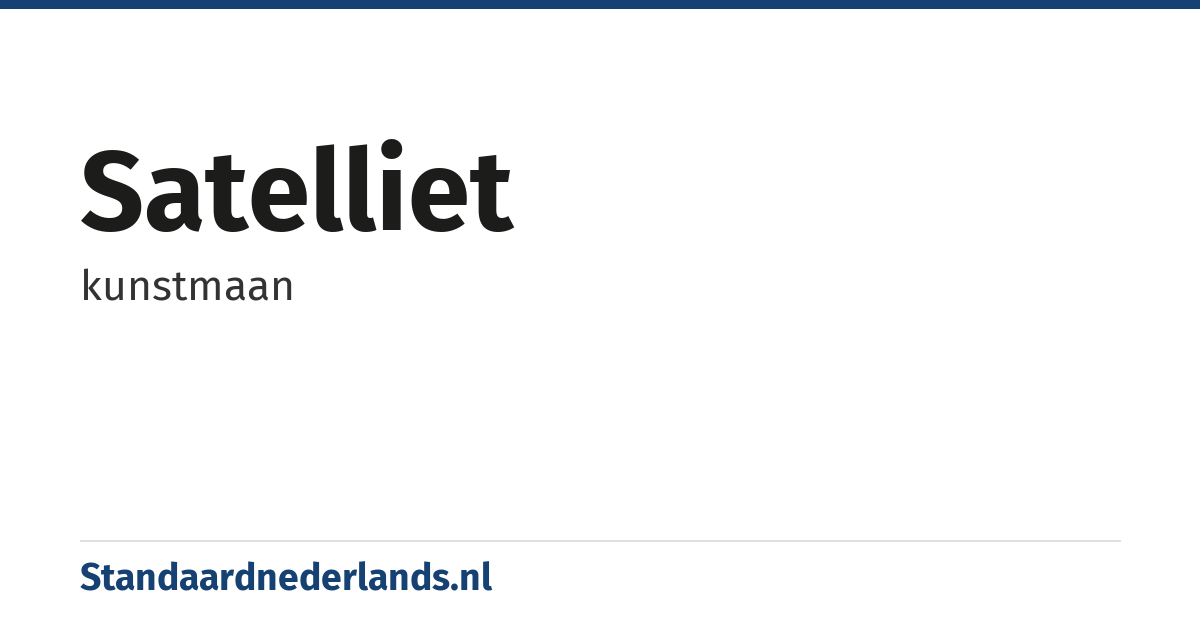 satelliet: kunstmaan