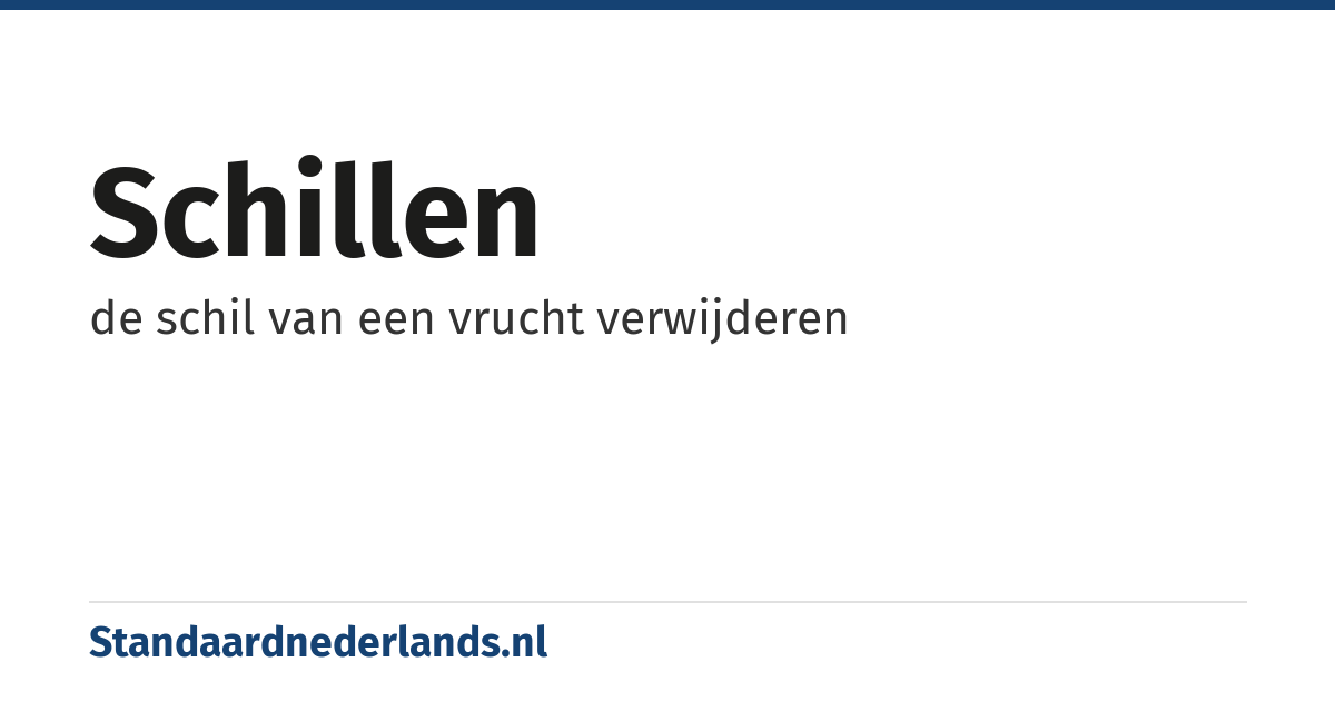 schillen: de schil van een vrucht verwijderen