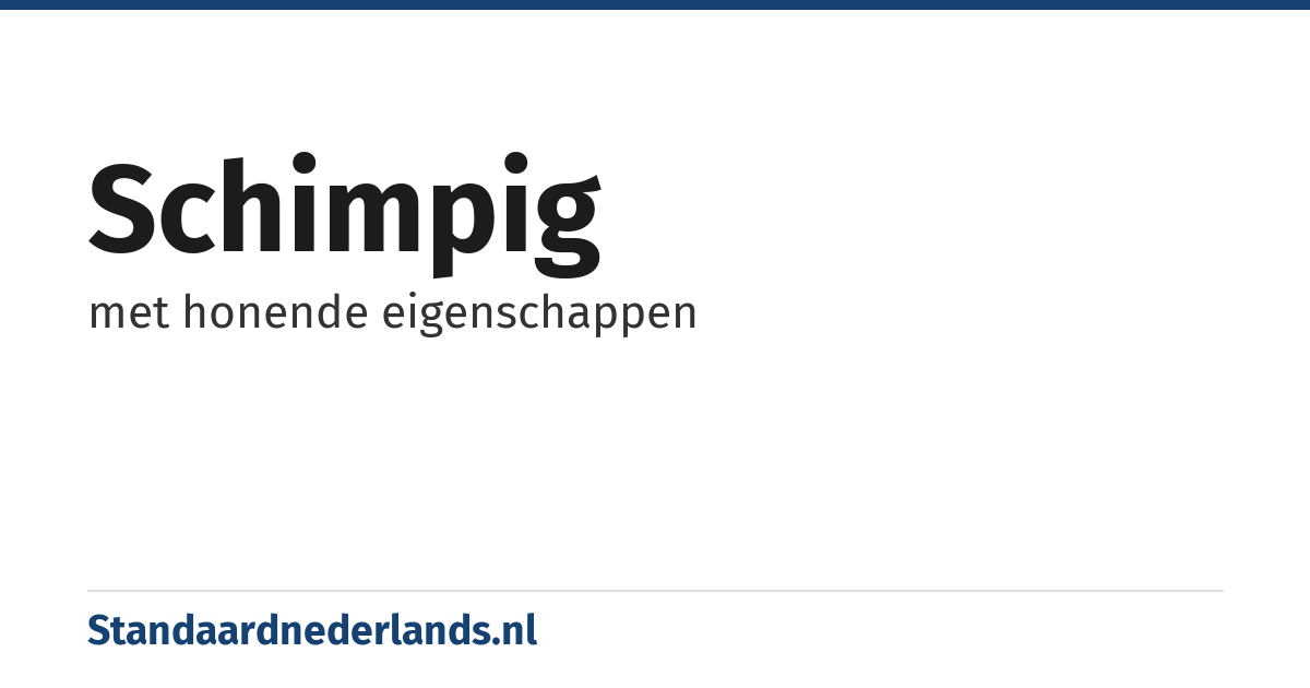 schimpig: met honende eigenschappen