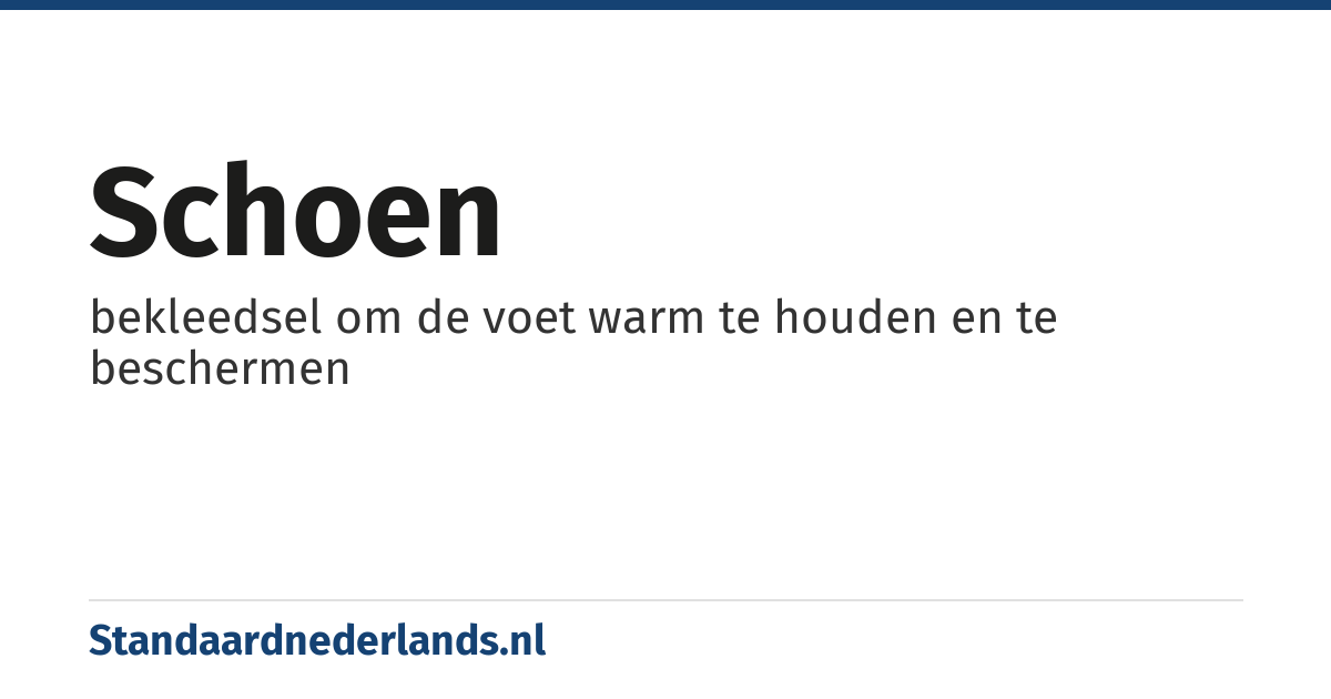 schoen: bekleedsel om de voet warm te houden en te beschermen