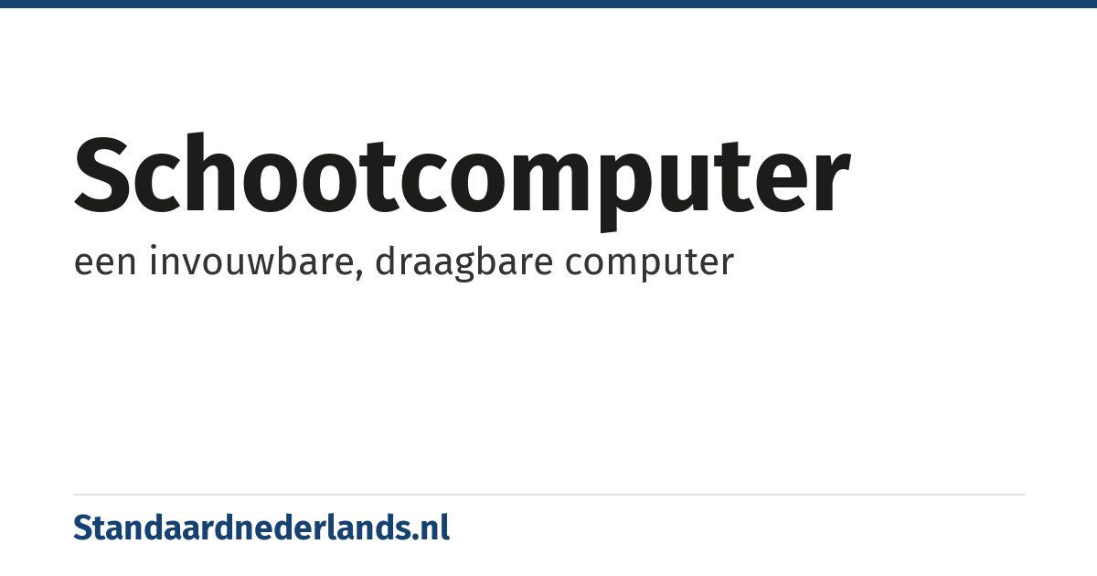schootcomputer: een invouwbare, draagbare computer