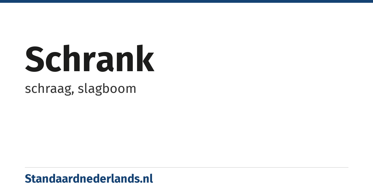 schrank: schraag, slagboom