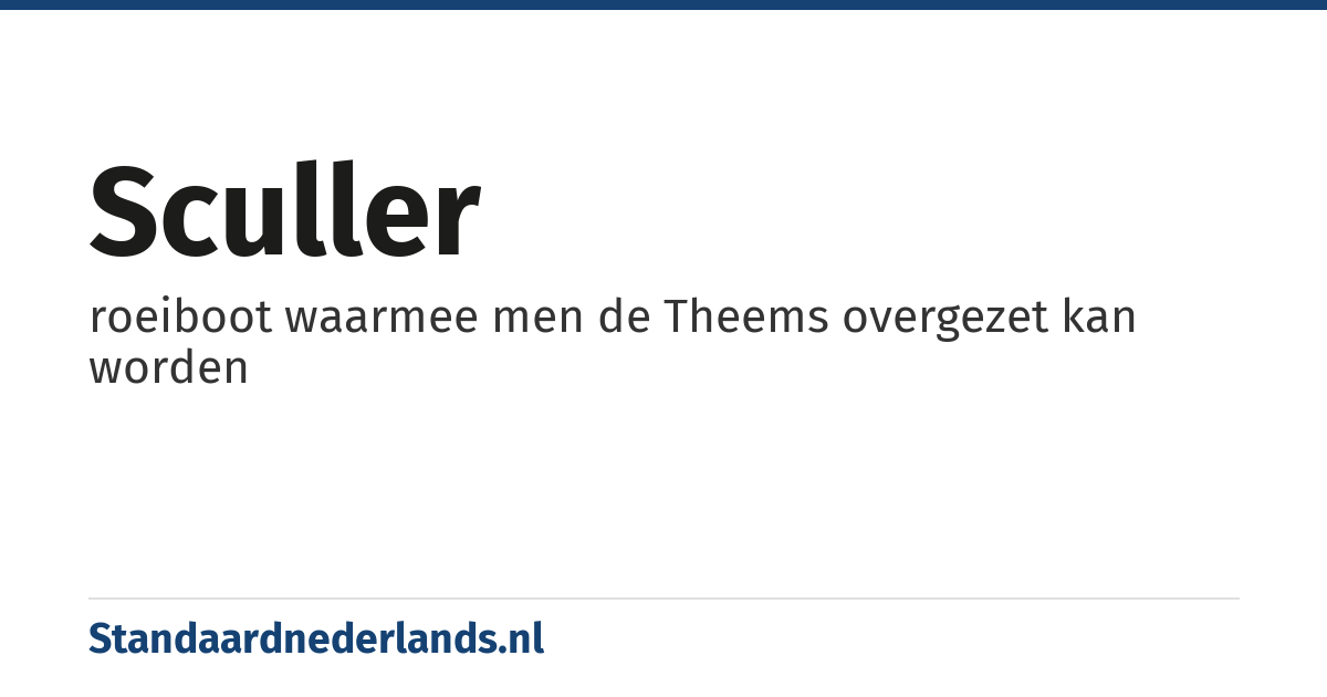 sculler: roeiboot waarmee men de Theems overgezet kan worden