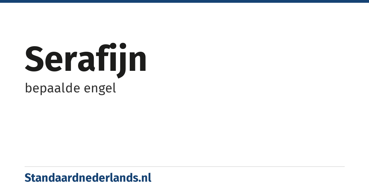 serafijn: bepaalde engel