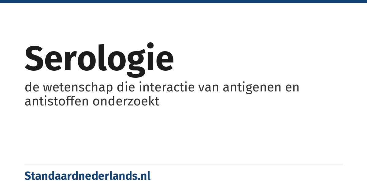 serologie: de wetenschap die interactie van antigenen en antistoffen onderzoekt