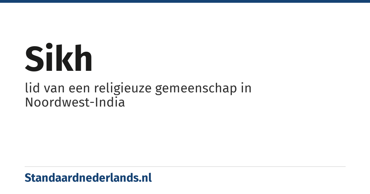 sikh: lid van een religieuze gemeenschap in Noordwest-India