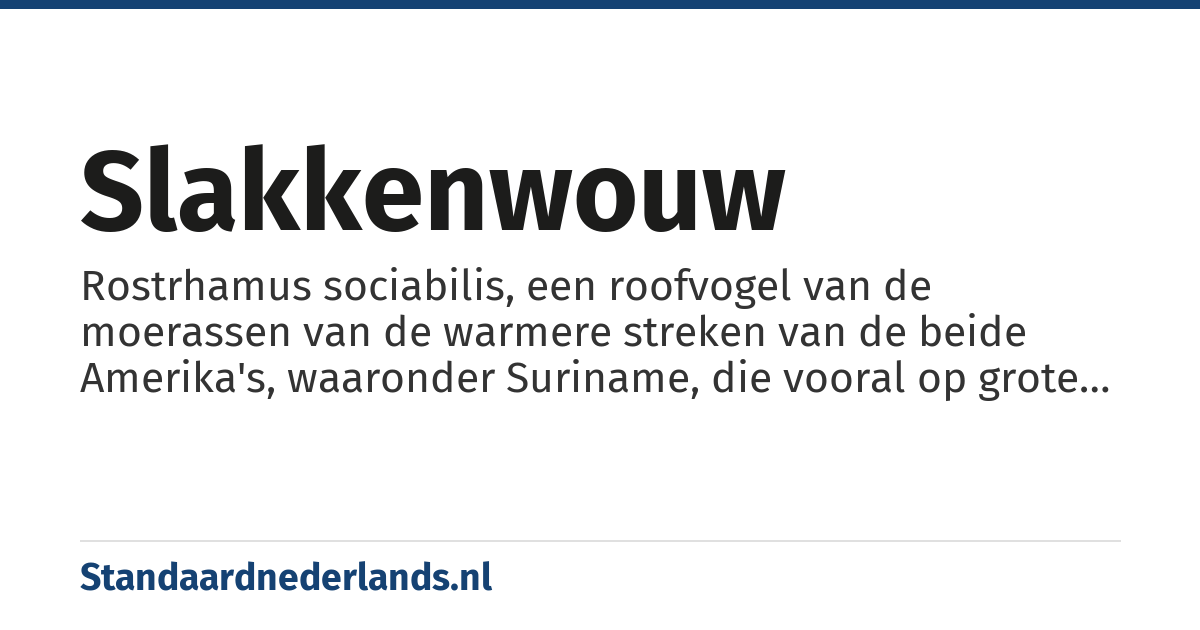slakkenwouw: Rostrhamus sociabilis, een roofvogel van de moerassen van de warmere streken van de beide Amerika's, waaronder Suriname, die vooral op grote slakken jaagt