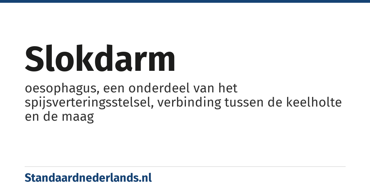 slokdarm: oesophagus, een onderdeel van het spijsverteringsstelsel, verbinding tussen de keelholte en de maag