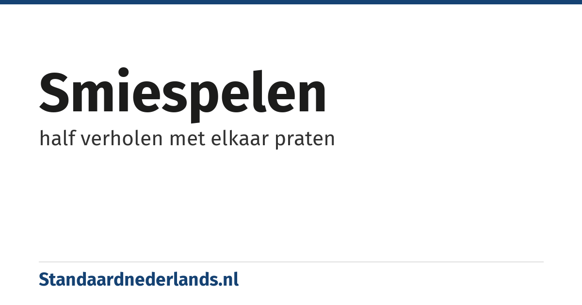 smiespelen: half verholen met elkaar praten