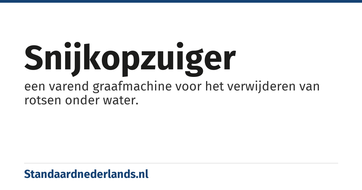 snijkopzuiger: een varend graafmachine voor het verwijderen van rotsen onder water.