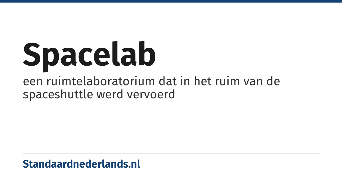 spacelab: een ruimtelaboratorium dat in het ruim van de spaceshuttle werd vervoerd