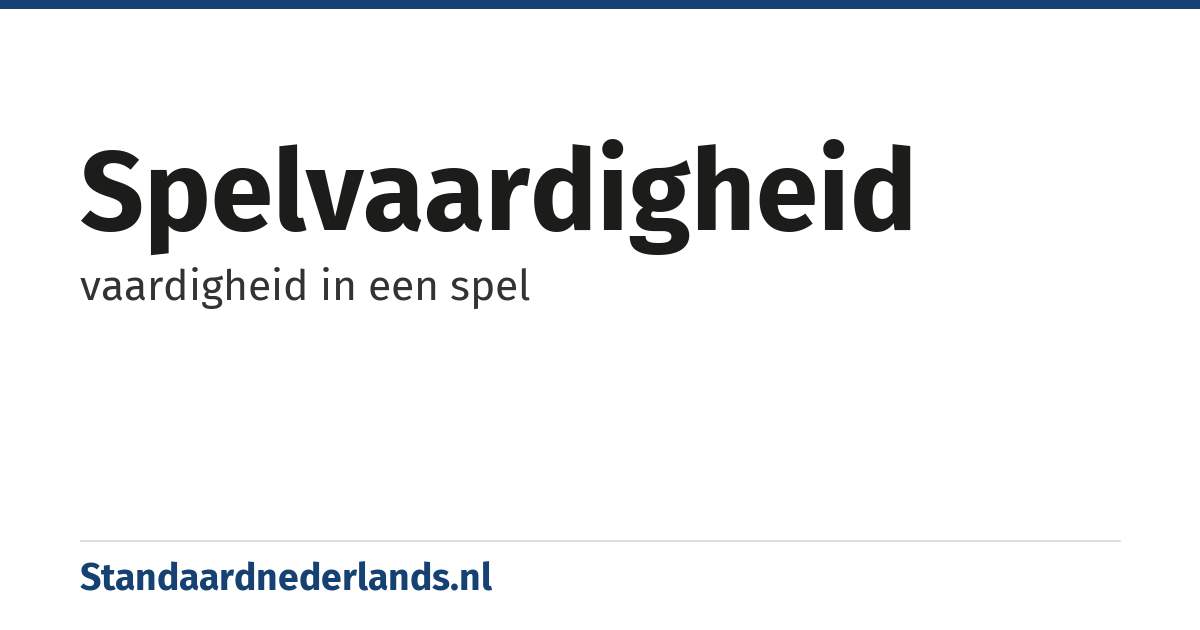 spelvaardigheid: vaardigheid in een spel