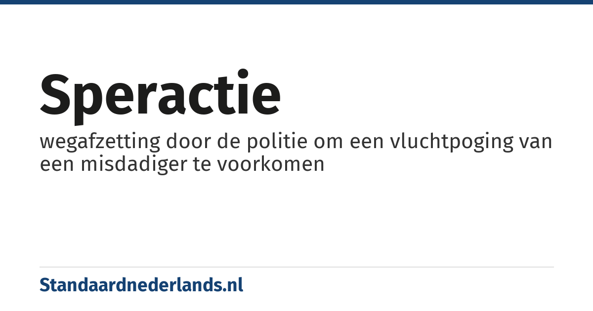 speractie: wegafzetting door de politie om een vluchtpoging van een misdadiger te voorkomen