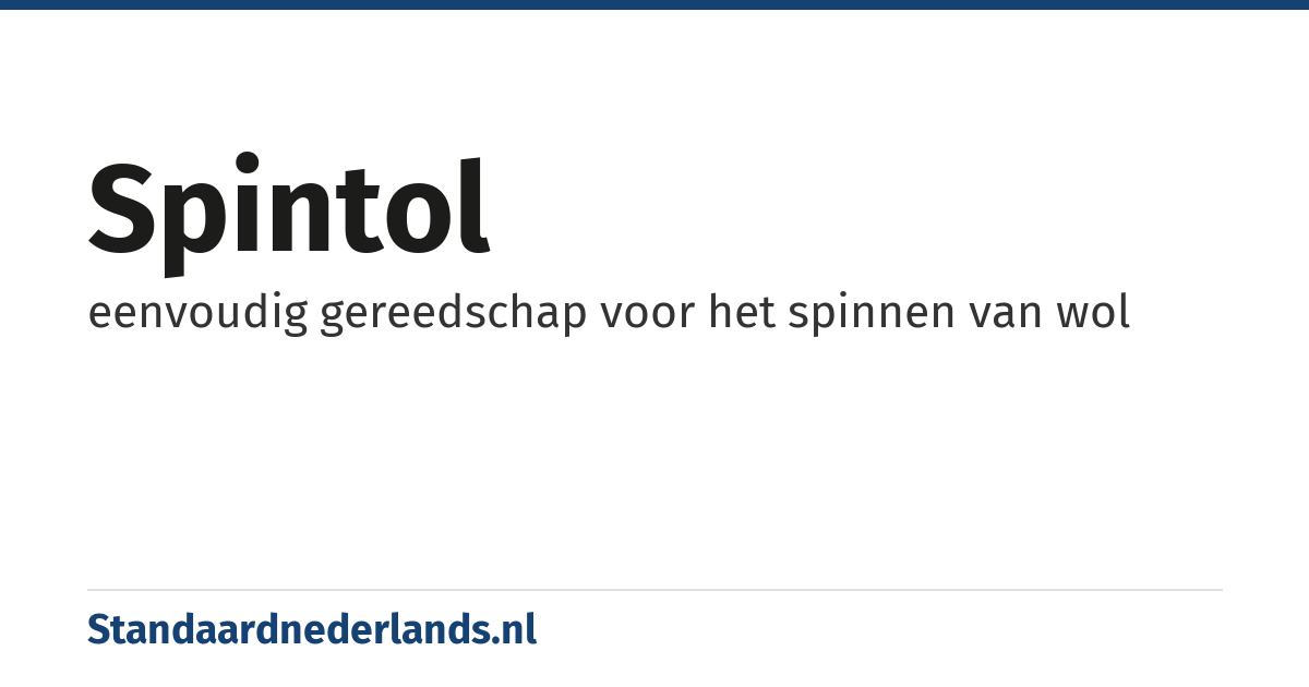 spintol: eenvoudig gereedschap voor het spinnen van wol