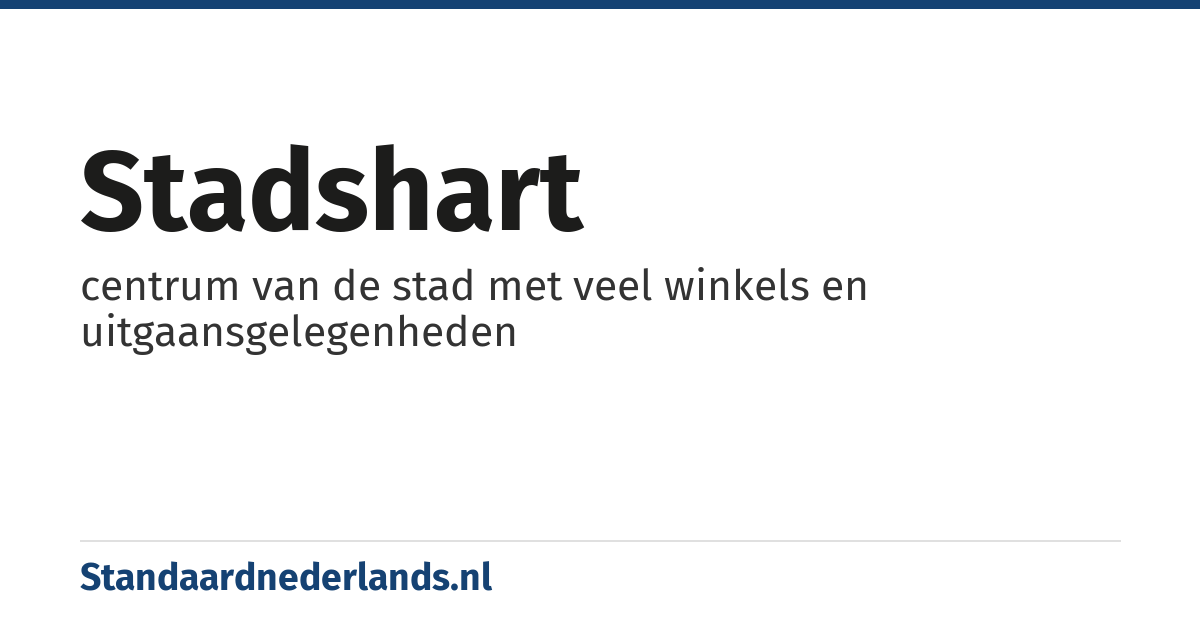 stadshart: centrum van de stad met veel winkels en uitgaansgelegenheden