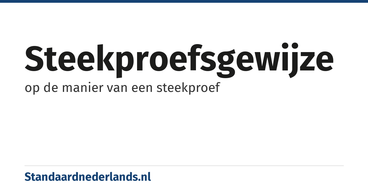 steekproefsgewijze: op de manier van een steekproef