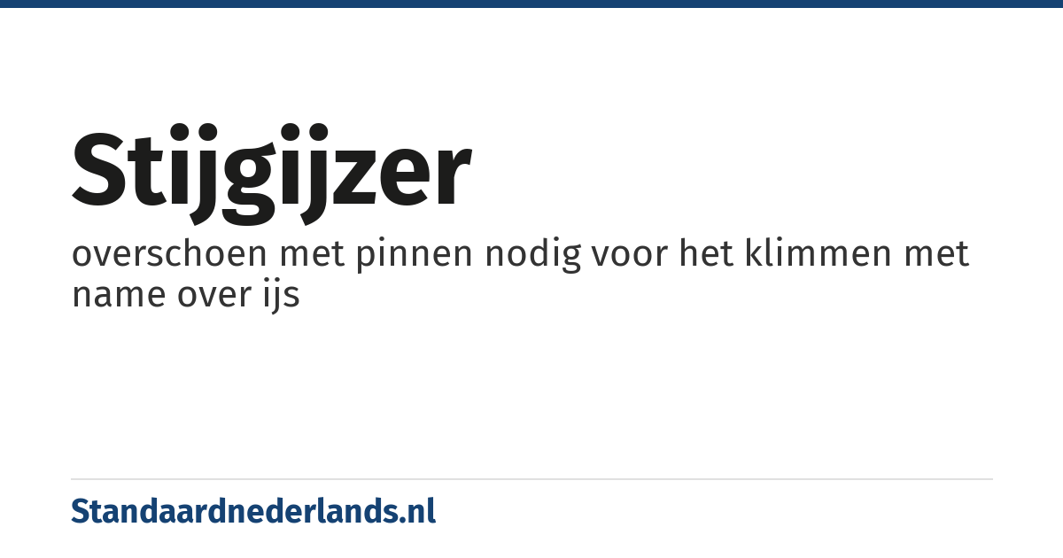 stijgijzer: overschoen met pinnen nodig voor het klimmen met name over ijs