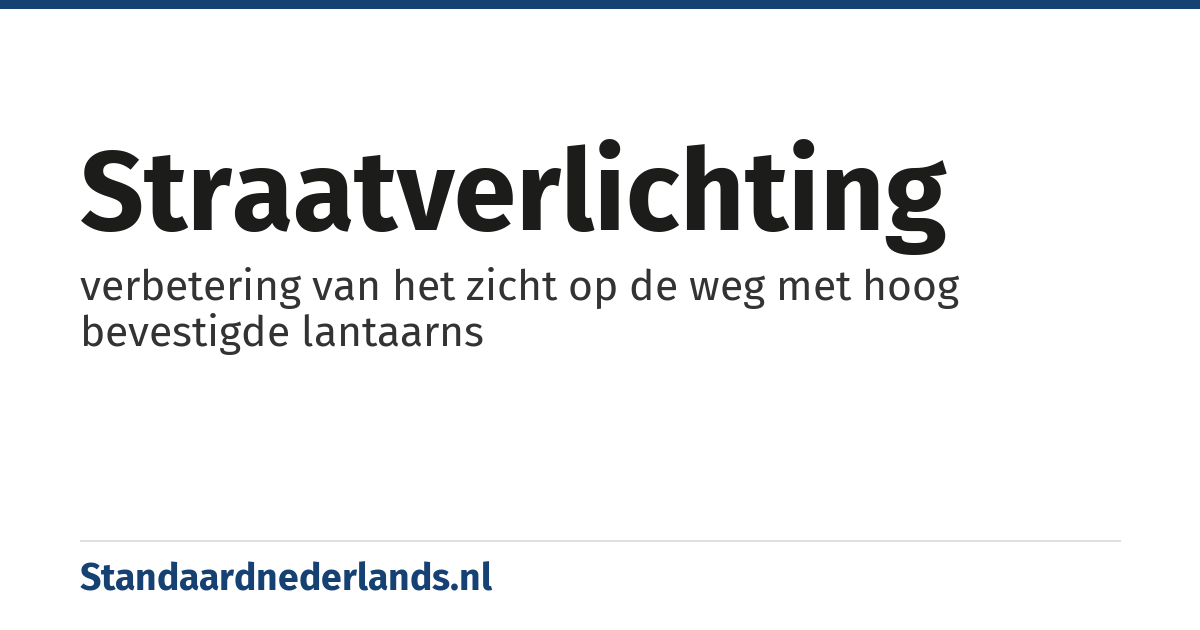 straatverlichting: verbetering van het zicht op de weg met hoog bevestigde lantaarns