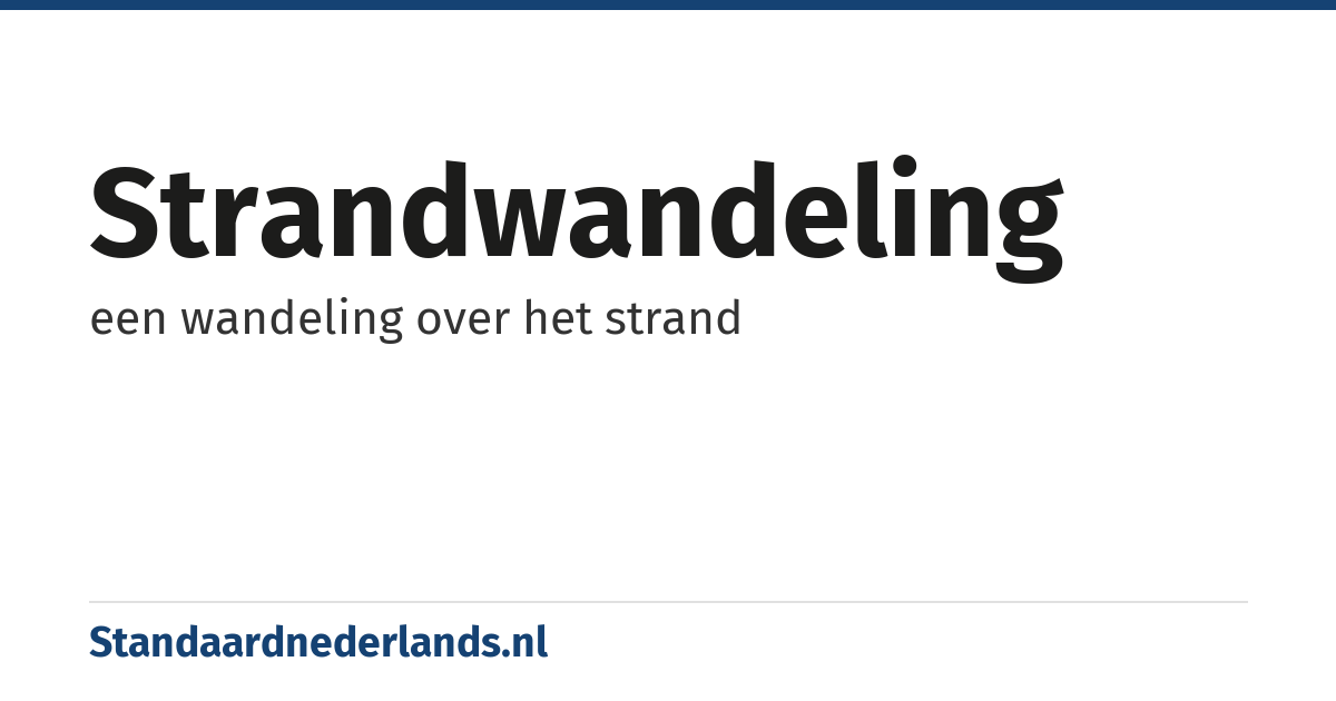 strandwandeling: een wandeling over het strand