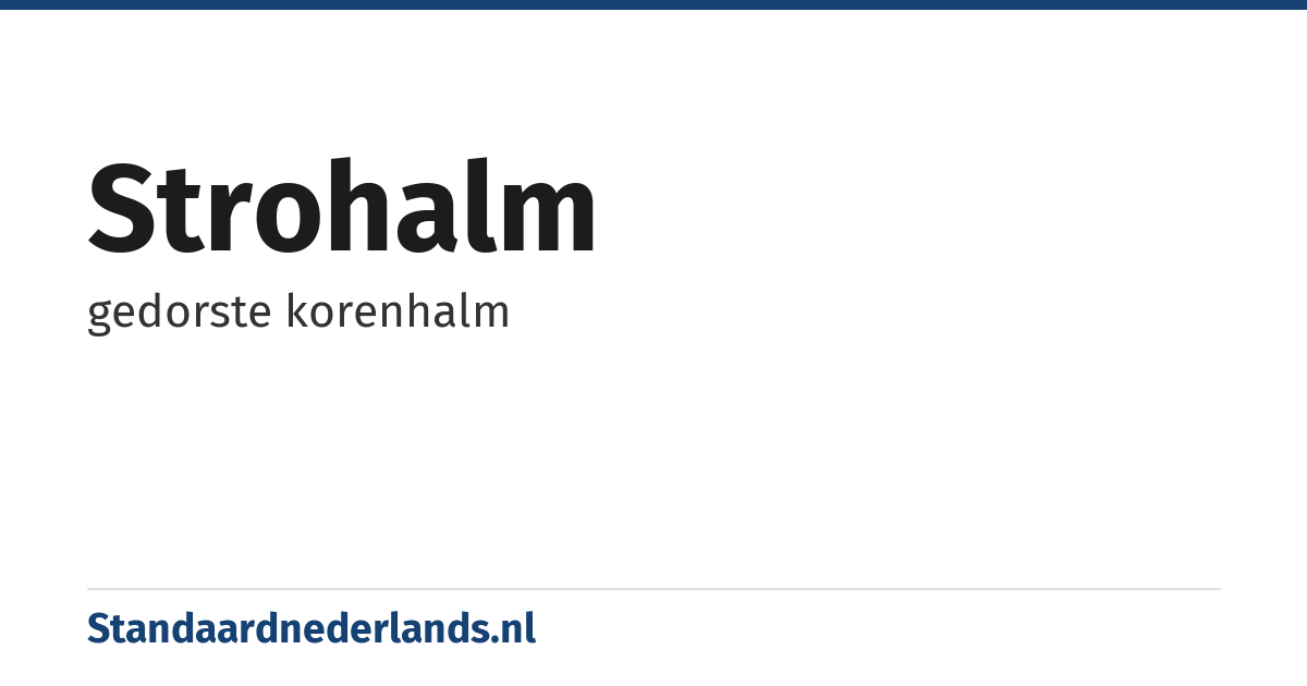 strohalm: gedorste korenhalm