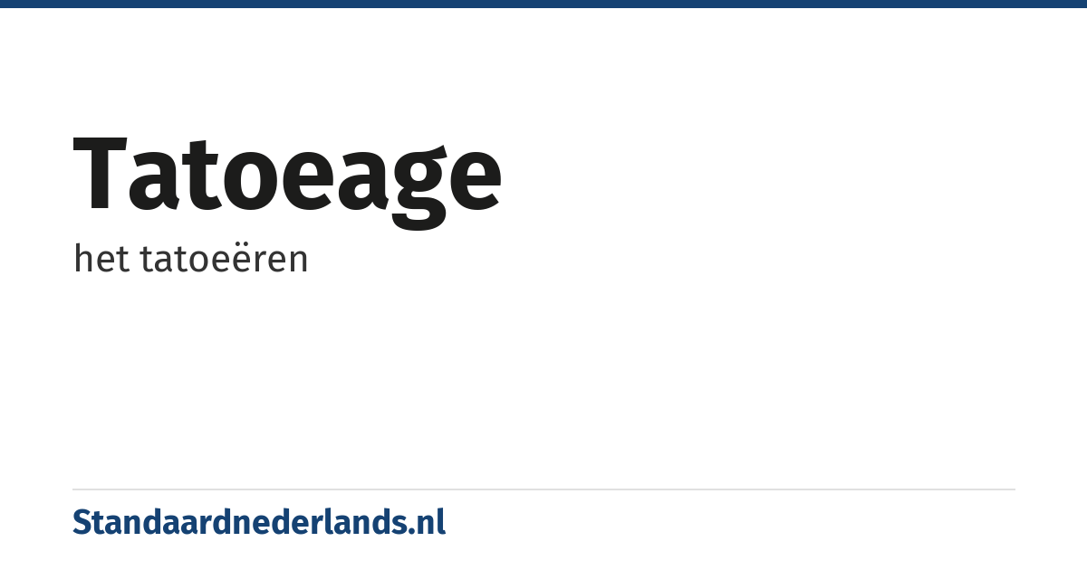 tatoeage: het tatoeëren