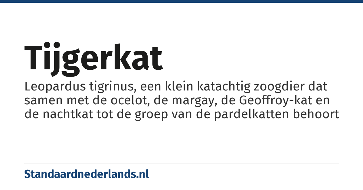 tijgerkat: Leopardus tigrinus, een klein katachtig zoogdier dat samen met de ocelot, de margay, de Geoffroy-kat en de nachtkat tot de groep van de pardelkatten behoort