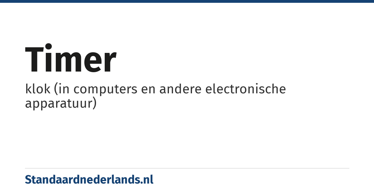 timer: klok (in computers en andere electronische apparatuur)