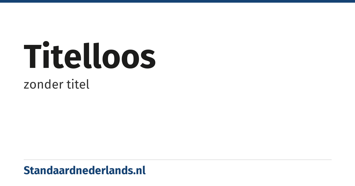 titelloos: zonder titel