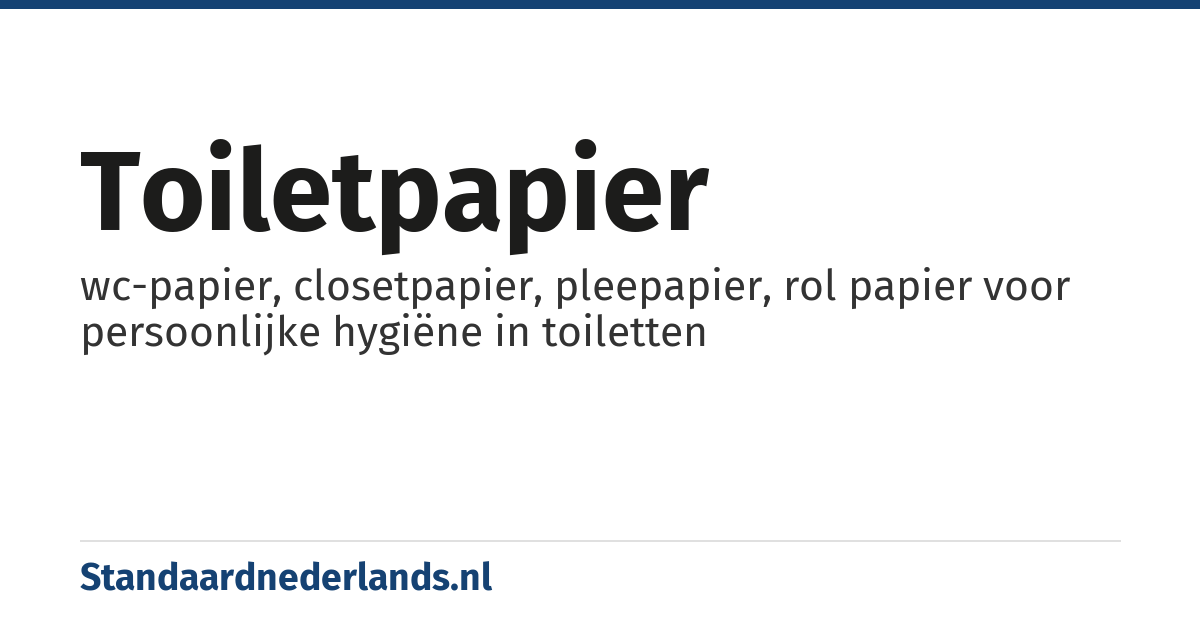 toiletpapier: wc-papier, closetpapier, pleepapier, rol papier voor persoonlijke hygiëne in toiletten