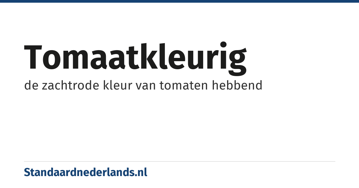 tomaatkleurig: de zachtrode kleur van tomaten hebbend
