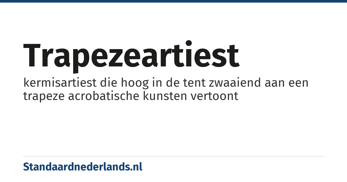trapezeartiest: kermisartiest die hoog in de tent zwaaiend aan een trapeze acrobatische kunsten vertoont