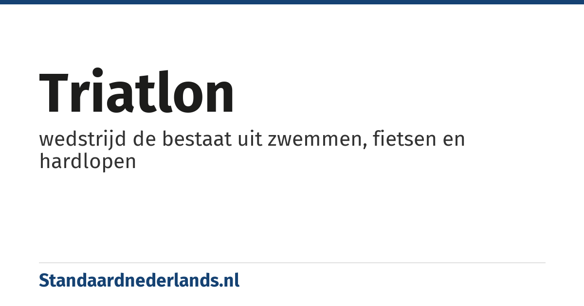 triatlon: wedstrijd de bestaat uit zwemmen, fietsen en hardlopen