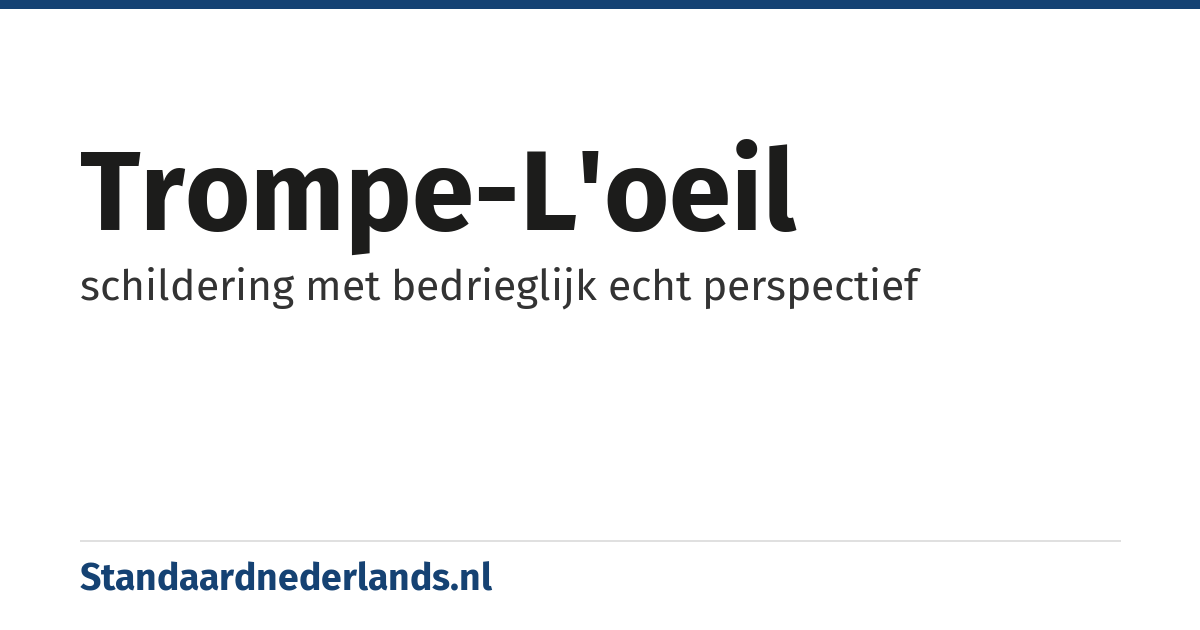 trompe-l'oeil: schildering met bedrieglijk echt perspectief