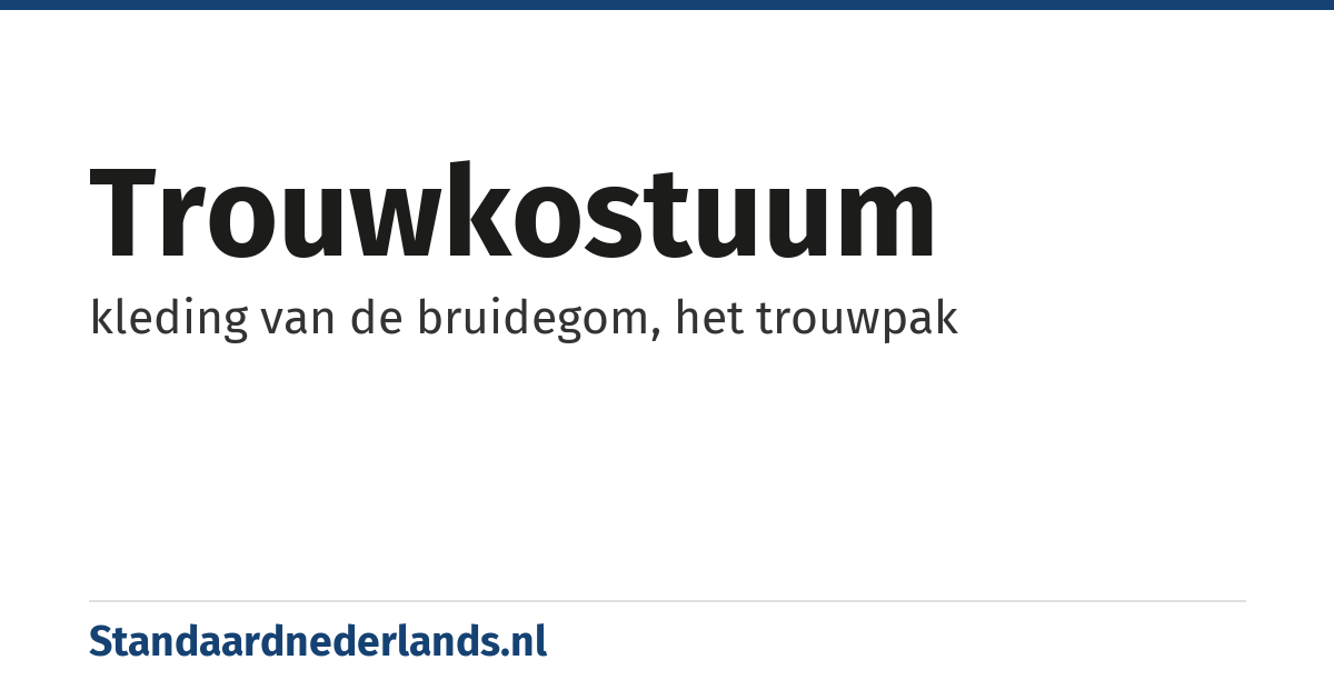 trouwkostuum: kleding van de bruidegom, het trouwpak