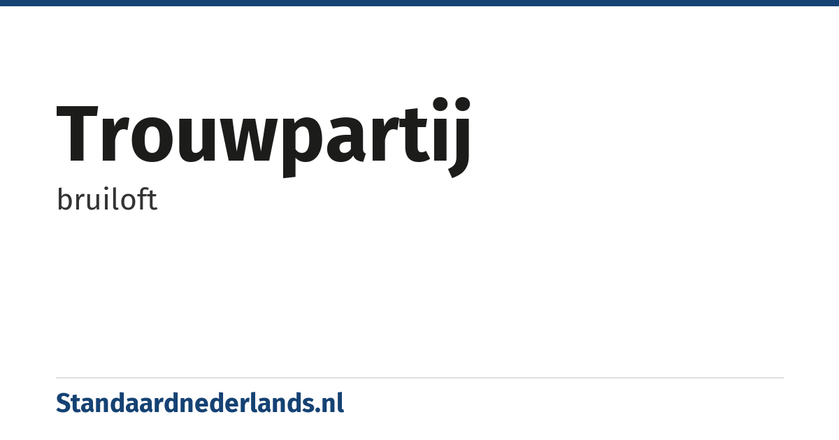 trouwpartij: bruiloft