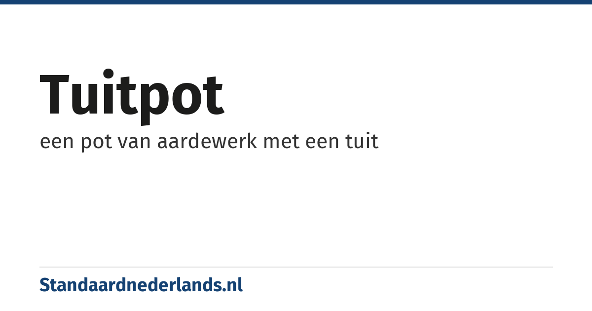 tuitpot: een pot van aardewerk met een tuit