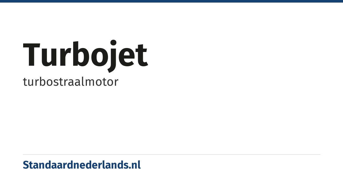 turbojet: turbostraalmotor