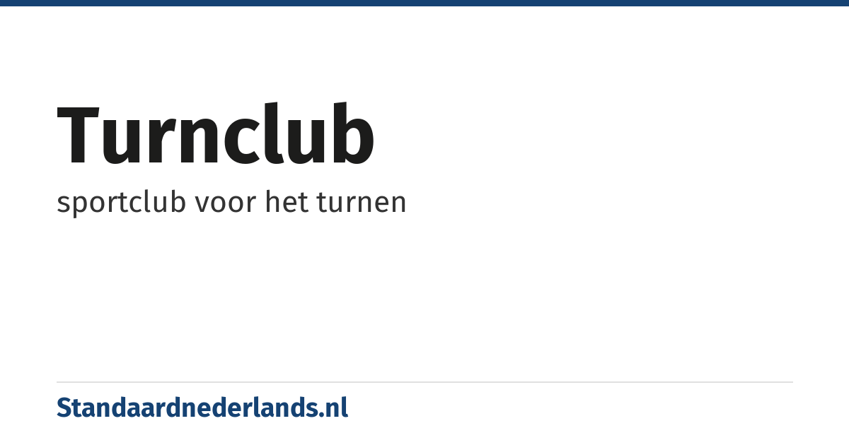turnclub: sportclub voor het turnen
