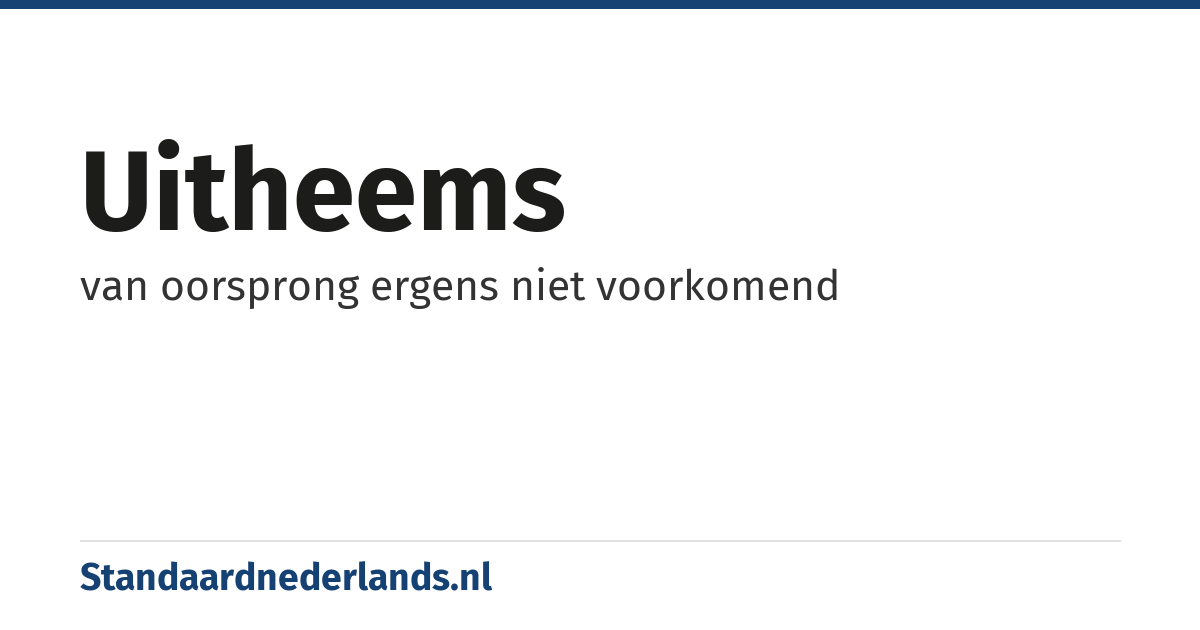 uitheems: van oorsprong ergens niet voorkomend