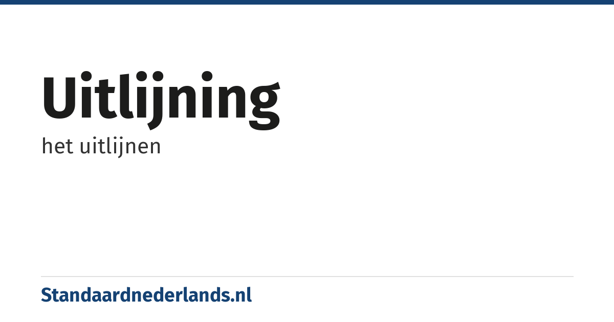 uitlijning: het uitlijnen