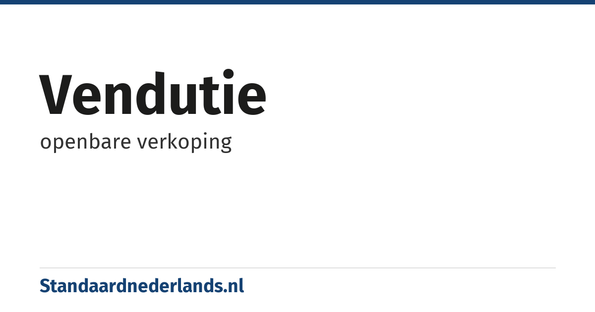 vendutie: openbare verkoping