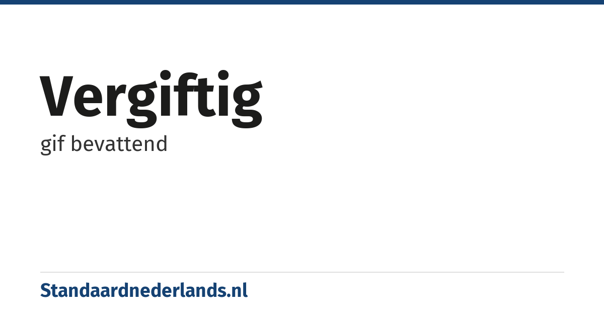 vergiftig: gif bevattend