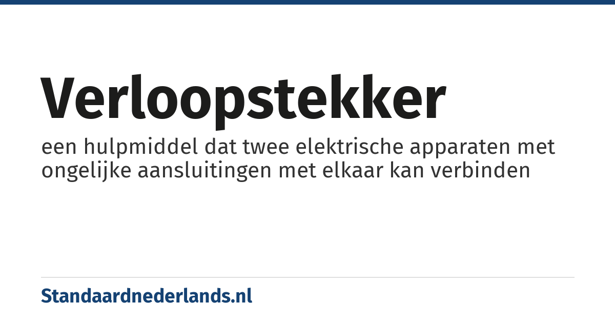 verloopstekker: een hulpmiddel dat twee elektrische apparaten met ongelijke aansluitingen met elkaar kan verbinden