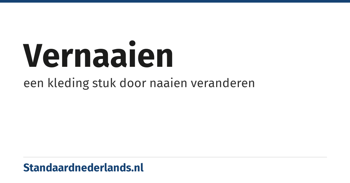 vernaaien: een kleding stuk door naaien veranderen