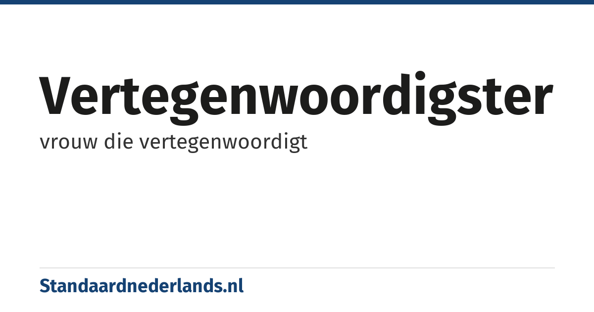 vertegenwoordigster: vrouw die vertegenwoordigt